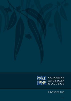 Coomera Anglican College Prospectus