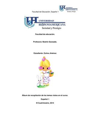 ESPAÑOL I CICLO
