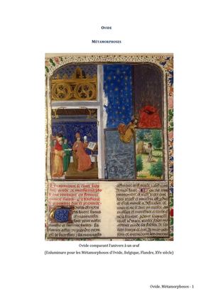 Ovide Métamorphoses