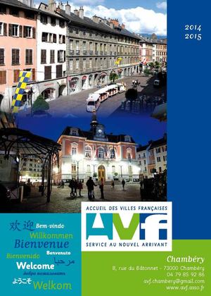 Guide pratique AVF BIENVENUE À CHAMBÉRY 2014