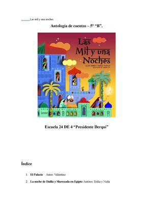 Las Mil Y Una Noches Antologia De Cuentos