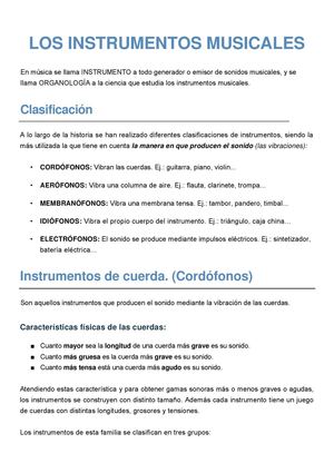 Instrumentos Musicales
