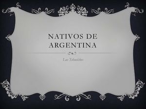 Nativos De Argentina