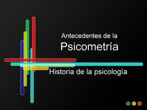 Antecedentes De La Psicometría