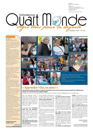 Décembre 2014 - "Information Quart Monde"