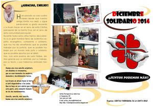 Diciembre Solidario 2014 (Tríptico)