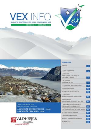 Vex Info n°11 - Décembre 2014