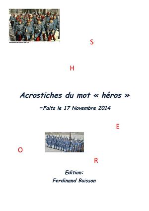 Acrostiches Des 3e Heros
