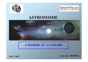 Chapitre 1 L'homme Et L'univers