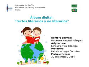 Textos Literarios Y No Literarios 2 0