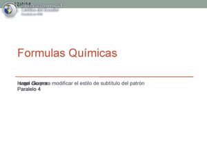 Formulas Químicas