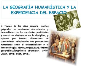 Geografia Humanistica