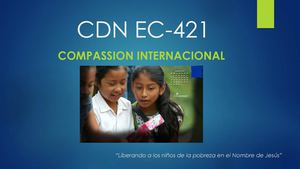 COMPASSION INTERNACIONAL CDN EC 421