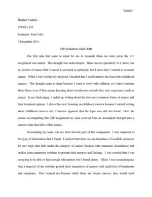 Eip Reflection Final Draft