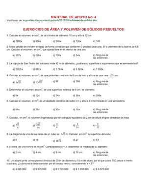 Actuar Aprendo Analizando Ejercicios De Area Y Volumen De Soliods Geometricos 1 Parte