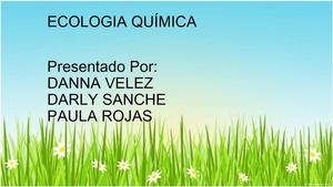 Ecología Química