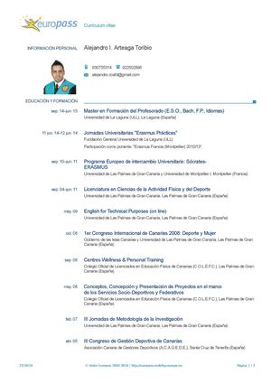 Cv Alejandro Arteaga