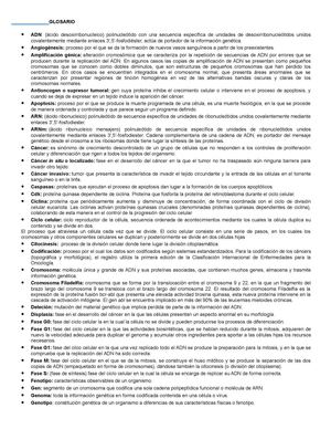 Glosario De Ciclo Celular