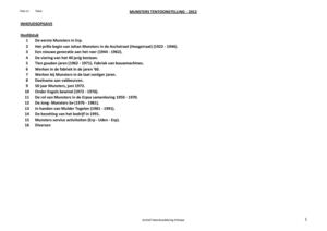 Munsters Tentoonstelling 2012