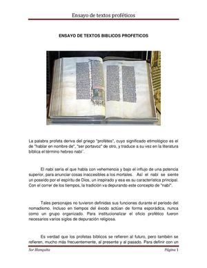 Textos Profetico
