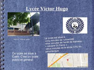Lycée Victor Hugo à Caen Célia Et Fanny
