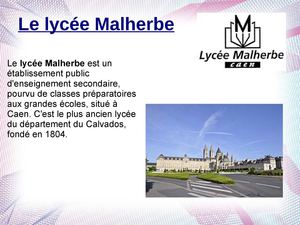 Lycée Malherbe à Caen Flavie Et Camille