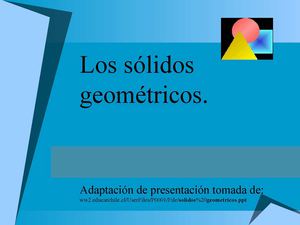 Juzgar Aprendio Analizando Clasificación De Los Sólidos Geométricos