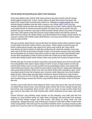 Ziarah Makam Di Loang Baloq Dan Objek Wisata Buatannya