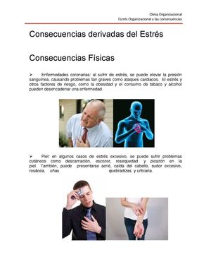 Estrés Consecuencias Fisicas Y Psicologicas
