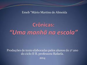 Livro Eletrônico de Crônicas