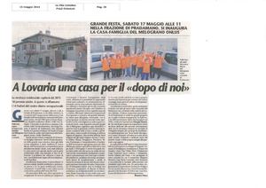 2014-05 Inaugurazione Casa Famiglia Rassegna Stampa