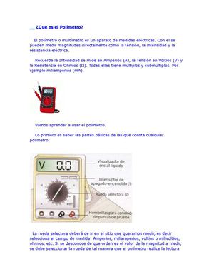 Qué Es El Polímetro