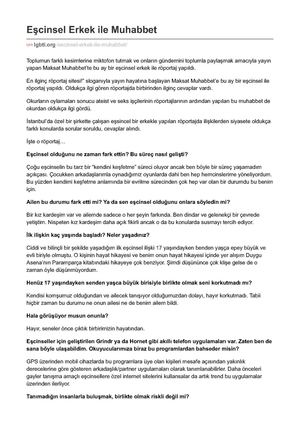 Lgbti Org Escinsel Erkek Ile Muhabbet