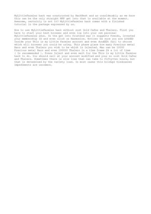 My Little Farmies Hack