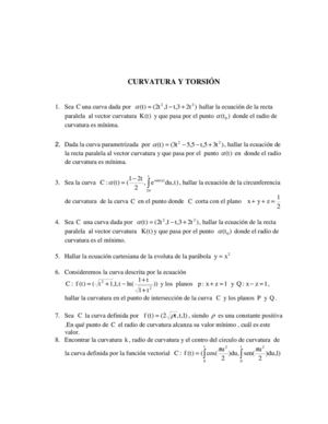 Curvatura Ejercicios[1]