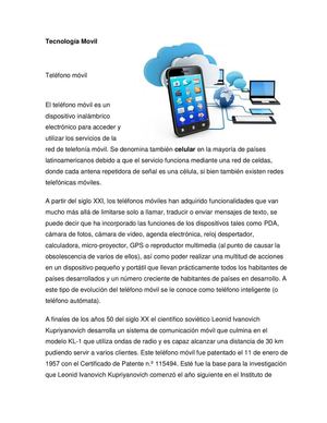 Tecnología Movil