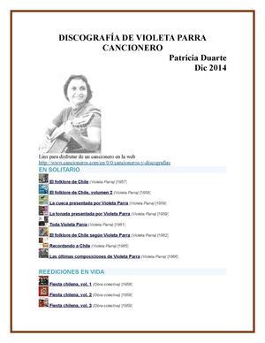 Violeta Parra, Discografía