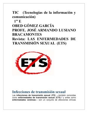 Infecciones De Transmisión Sexual