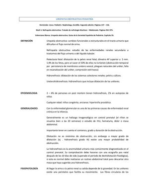 UROPATIA OBSTRUCTIVA
