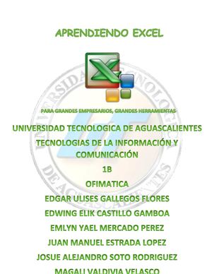 Aprendiendo Excel