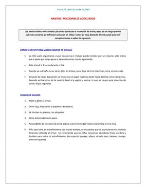 HABITOS MICCIONALES ADECUADOS