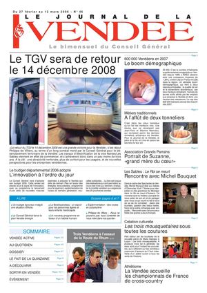 Journal de la Vendée n°46 - du 27 février au 12 mars 2006