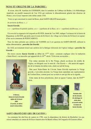 Histoire et patrimoine de Saint-Gravé (Morbihan)