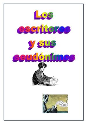 Los escritores y sus seudónimos