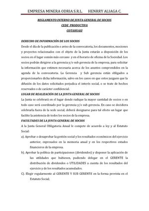 Reglamento Interno