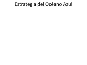 Estrategia Del Océano Azul