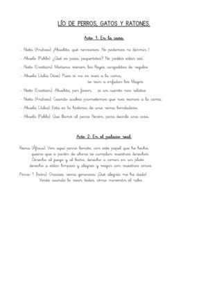 Lío de perros, gatos y ratones