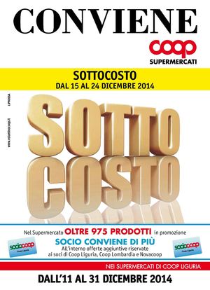 Volantino Coop Liguria Dal 11 Al 31 Dicembre