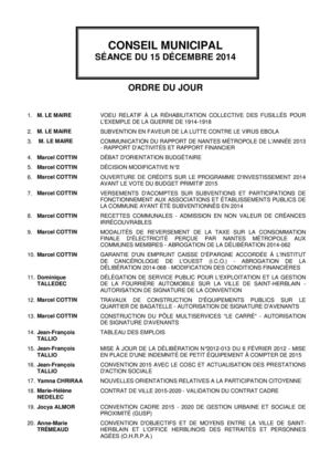 Conseil municipal 15 12 2014