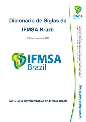 Dicionário De Siglas Da Ifmsa Brazil